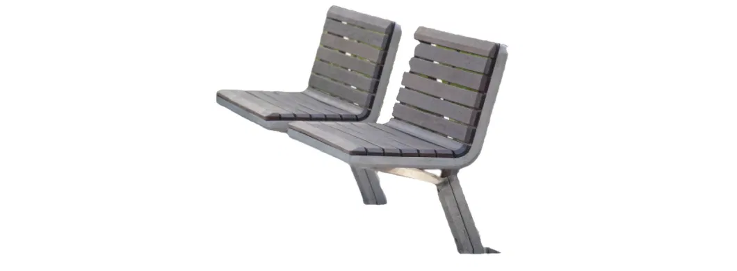 Hot Sale Outdoor Metal Chair Bench with Arms