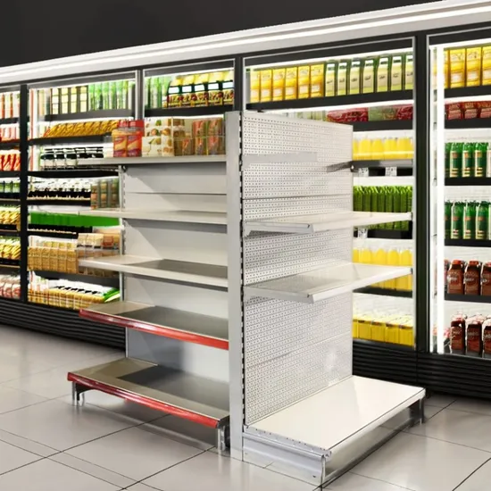 Prateleira de loja de exposição de metal para hipermercado de supermercado